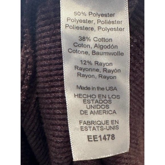 Michael Stars maroon long sleeves turtle neck sweater size XS - Picture 6 of 9